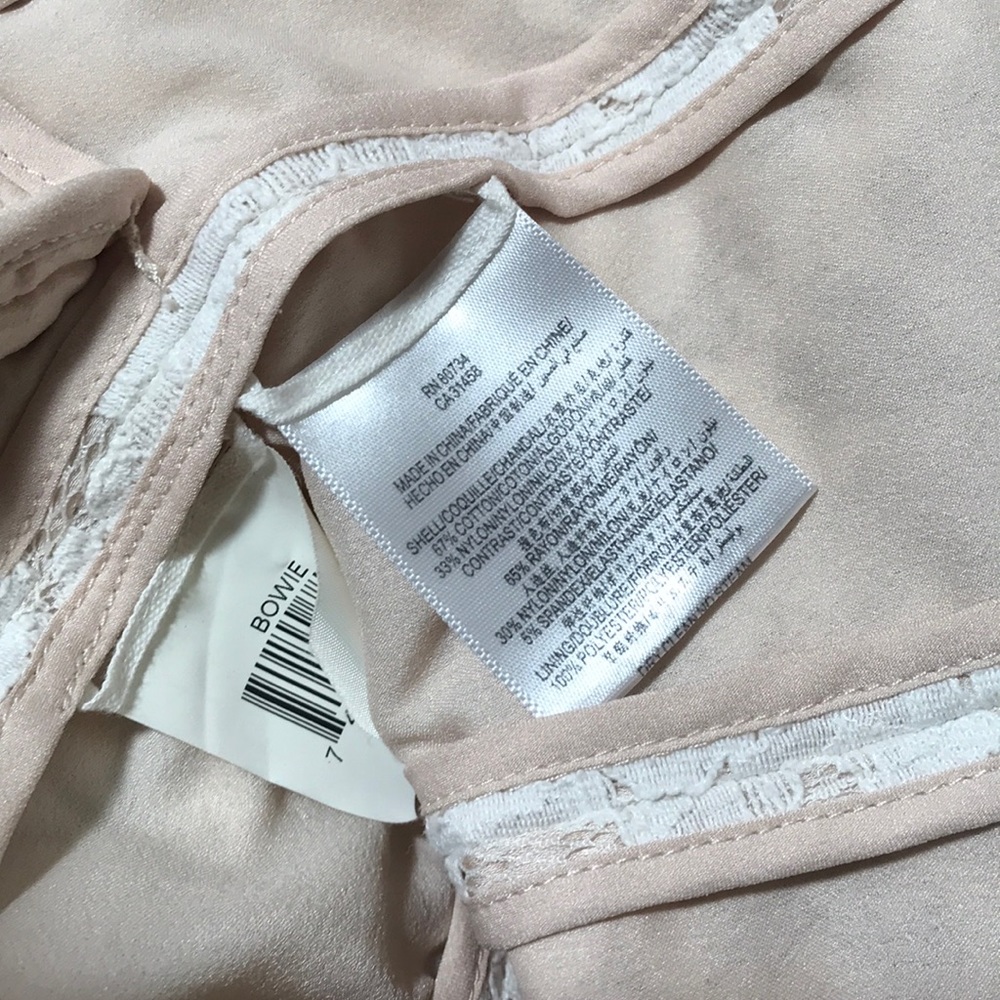 BCBGMAXAZRIA cream BOWIE LACE JACKET Blazer - Picture 6 of 6